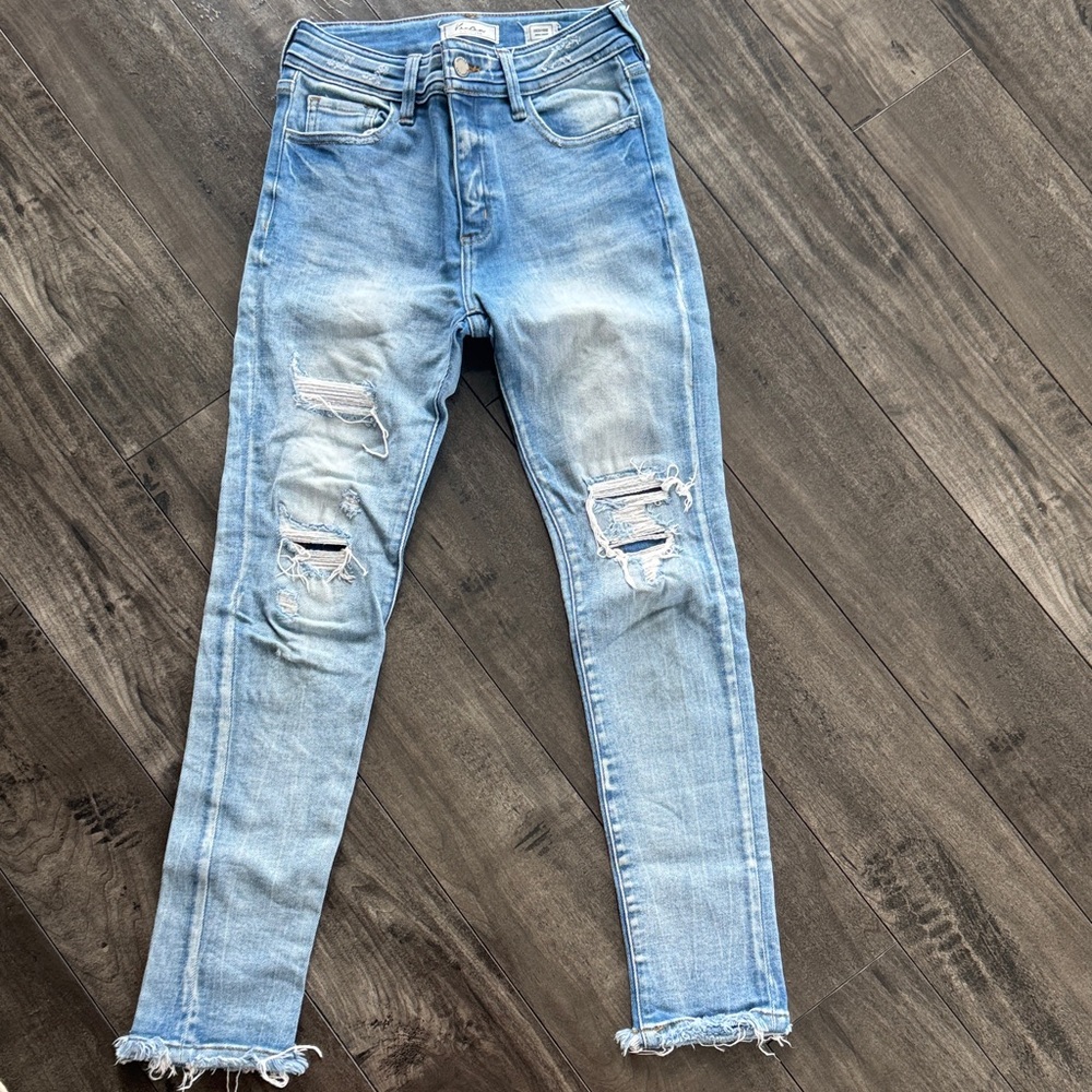 KanCan Light Blue Distressed Skinny Jeans